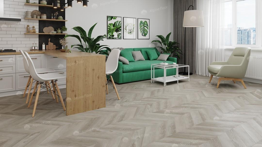Виниловая плитка Виниловая LVT плитка ECO 20-1 Дуб Фантазия Chevron