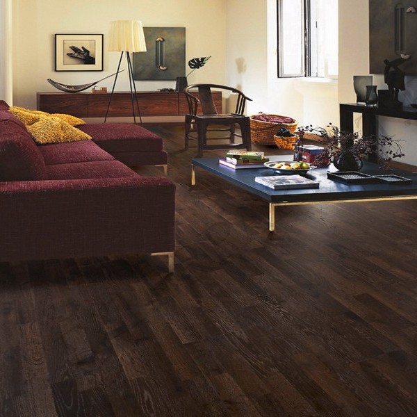 Паркетная доска Паркетная доска PolarWood Classic oak dark brown loc 3s
