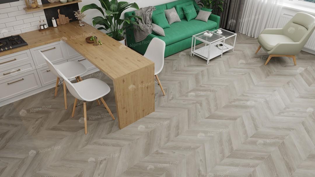 Виниловая плитка Виниловая LVT плитка ECO 20-1 Дуб Фантазия Chevron