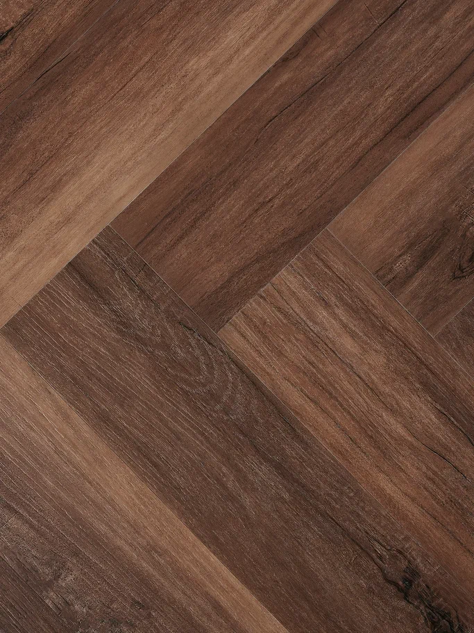 Виниловая плитка SPC ламинат Stepton Weave Дуб Шоколадный 0206