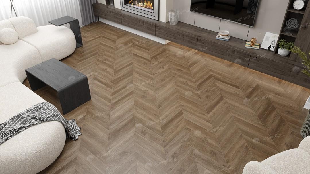 Виниловая плитка Виниловая LVT плитка ECO 20-5 Макадамия Chevron