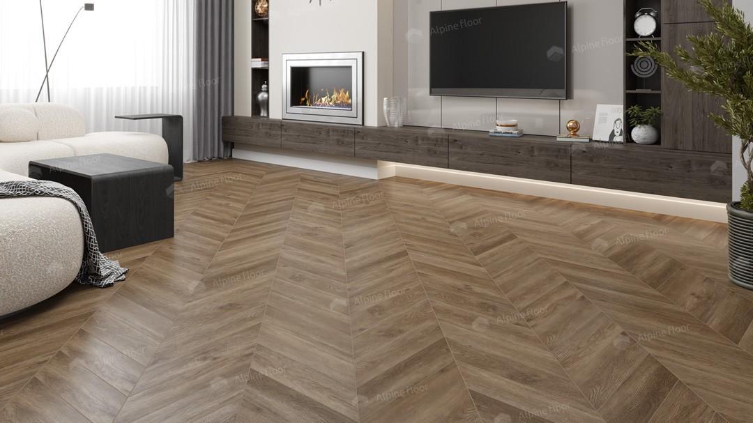 Виниловая плитка Виниловая LVT плитка ECO 20-5 Макадамия Chevron