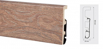 Картинка плинтус Плинтус Integra LOFT OAK 