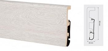 Картинка плинтус Плинтус Integra NORTHERN ASH 