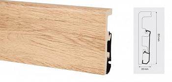 Картинка плинтус Плинтус Integra CLASSIC OAK 